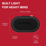 HyperX Cloud Earbuds II - Wired Gaming Earbuds 14mm Driver Built-in Microphone | 4 Ear Plug Sizes | 3.5mm Connector | Hard Case | PC, Console & Mobile Compatibility | Red