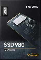 Samsung 980 500 GB PCIe 3.0 (up to 3500mbs) NVMe M.2 Internal Solid State Drive (SSD) (MZ-V8V500BW) (Like New)