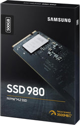 Samsung 980 500 GB PCIe 3.0 (up to 3500mbs) NVMe M.2 Internal Solid State Drive (SSD) (MZ-V8V500BW) (Like New)