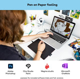 One by Wacom Medium, Pen Tablet, incl. battery-free Wacom Pen 2K