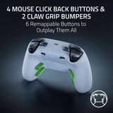 Razer Wolverine V3 Pro - Wireless Esports Controller for Xbox & PC (HyperSpeed Wireless, Mecha Tactile Action Buttons, Anti-drift Hall Effect analog thumbsticks, haptic vibrations) White (Like New)